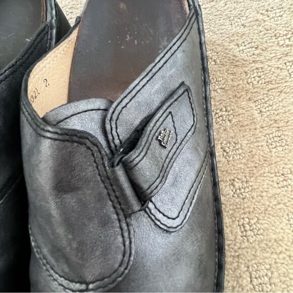 Finn Comfort Metallic Silver Orb Nappa Leather Mule Slide Shoe - Picture 12 of 13